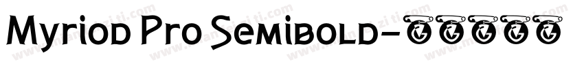 Myriod Pro Semibold字体转换